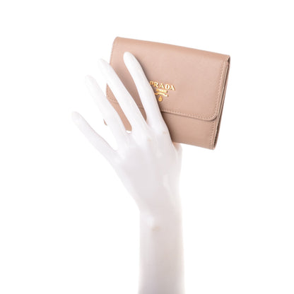 Prada Saffiano Compact Wallet Cammeo 2 of 7