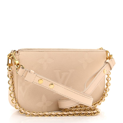 Louis Vuitton Empreinte Monogram Giant Multi Pochette Accessories Cream 3 of 11
