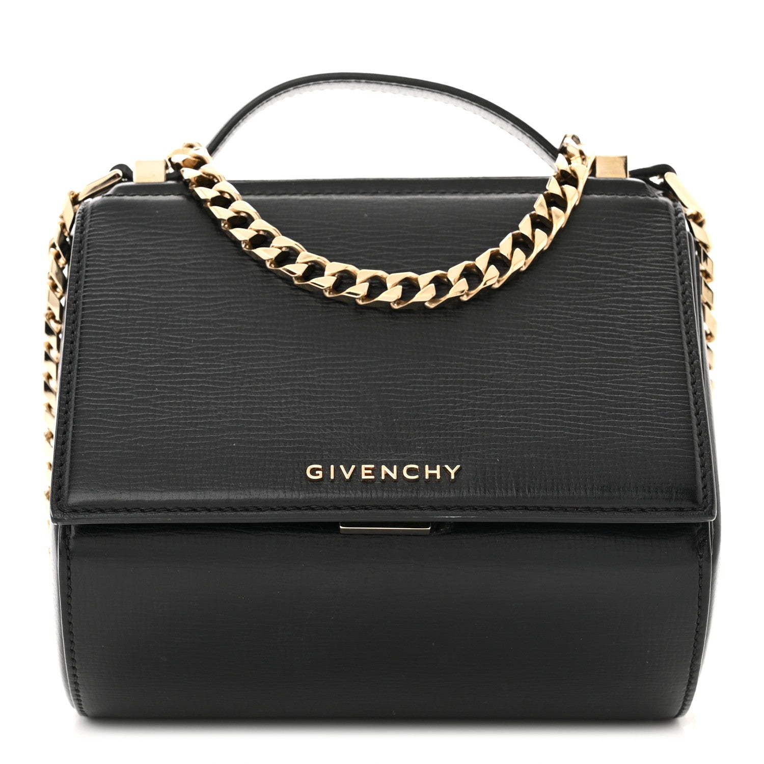 Givenchy Textured Calfskin Mini Pandora Box Chain Crossbody Bag Black 1 of 11