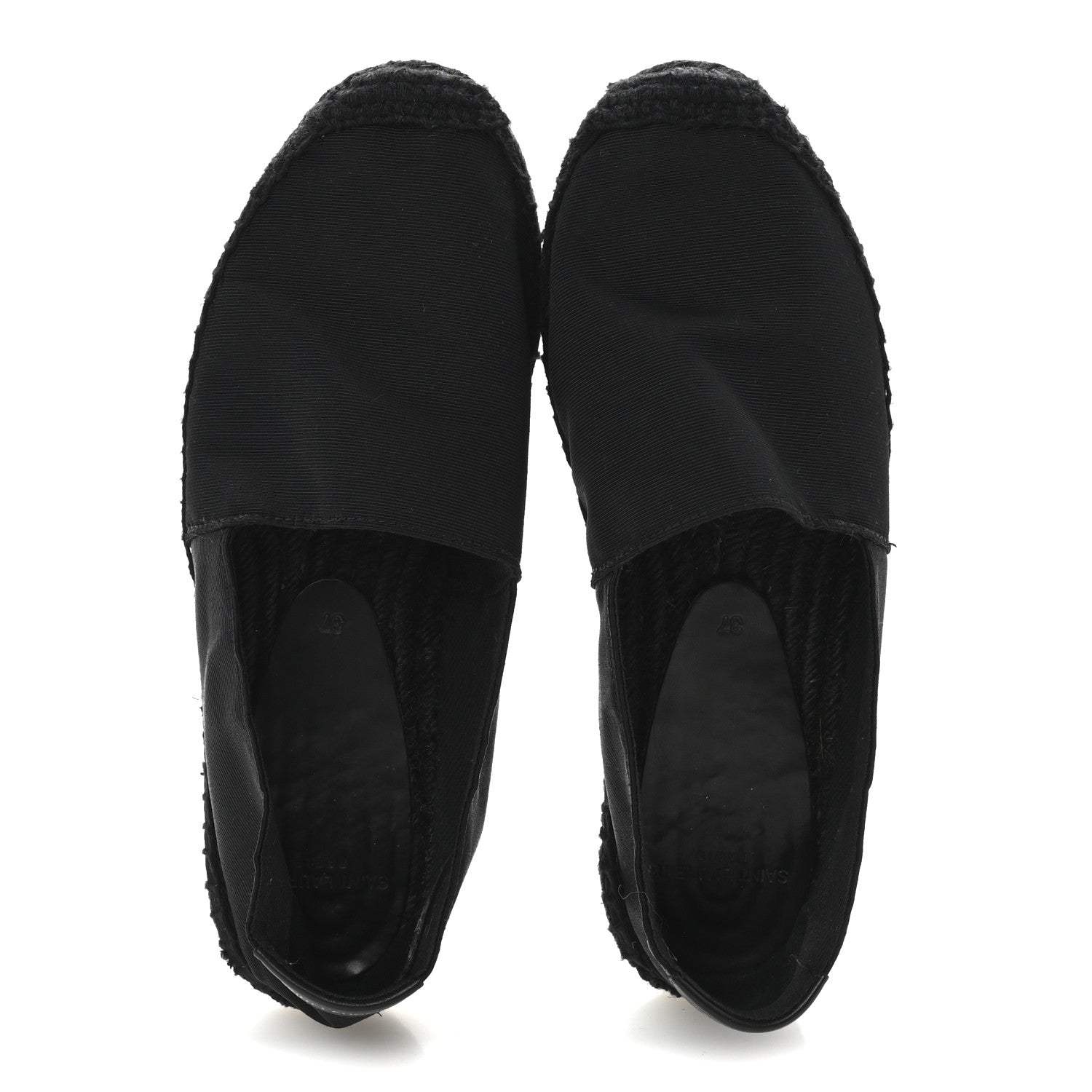 Saint Laurent Canvas Espadrilles 37 Black 2 of 10