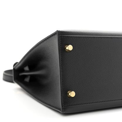 Hermes Epsom Kelly Sellier 28 Black 9 of 11