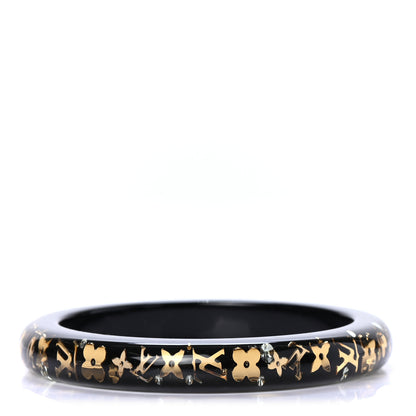 Louis Vuitton Resin Swarovski Medium Inclusion Bracelet PM Black 1 of 4