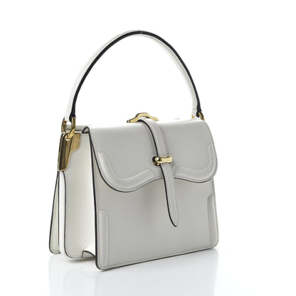 Prada City Calfskin Small Belle Top Handle Bag Bianco 5 of 11