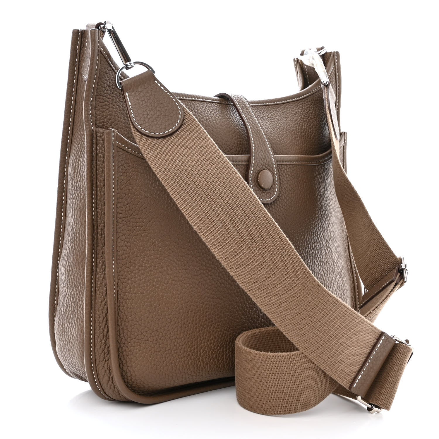 Hermes Taurillon Clemence Evelyne III PM Etoupe 3 of 11