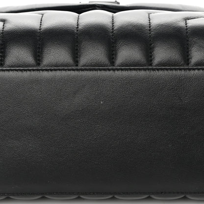 Saint Laurent Calfskin Y Quilted Monogram Monochrome Medium Loulou Chain Satchel Black 12 of 14