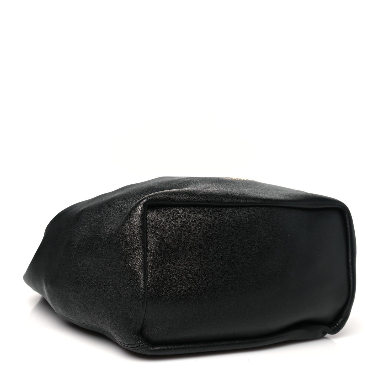Mellow Nappa Small Monochrome Squeeze Bag Black