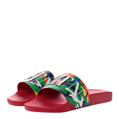 Valentino Garavani Rubber Mens VLTN Pool Slide Sandals 40 Blossom 3 of 9