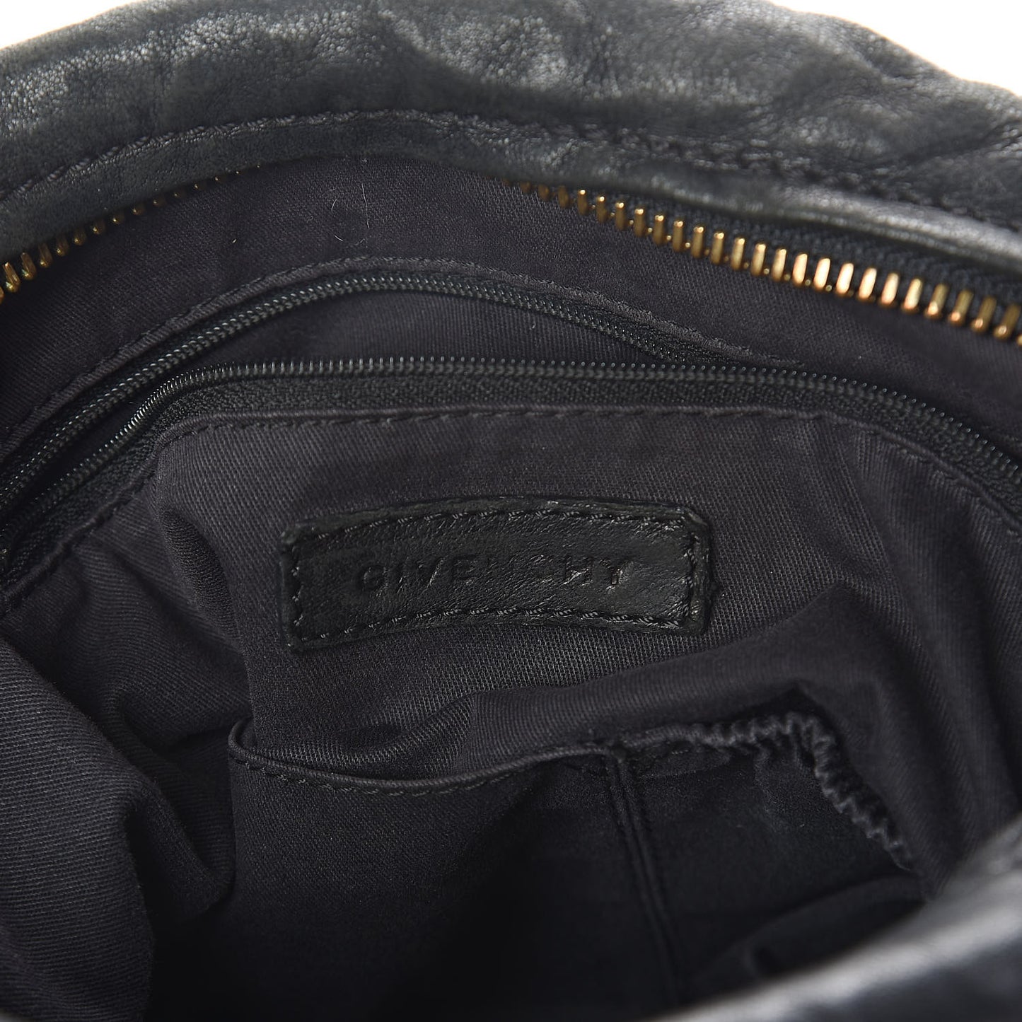 Tumbled Sheepskin Medium Pandora Bag Black