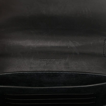 Saint Laurent Smooth Calfskin Mini Classic Monogram Kaia Satchel Black 6 of 16