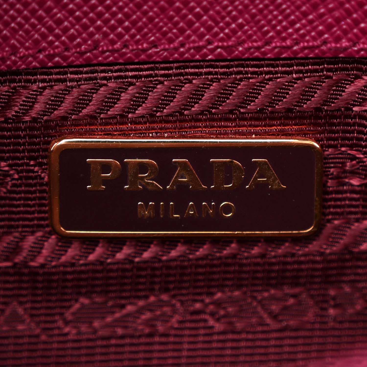Prada Saffiano Lux Sound Wallet On Chain Ibisco 6 of 15