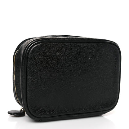 Chanel Caviar Vanity Cosmetic Case Black 4 of 10