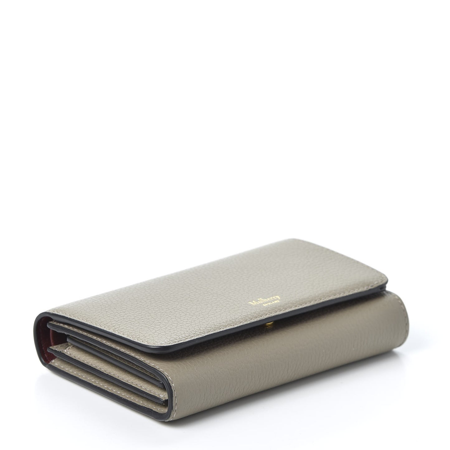 Small Classic Grain Medium Continental French Wallet Solid Grey