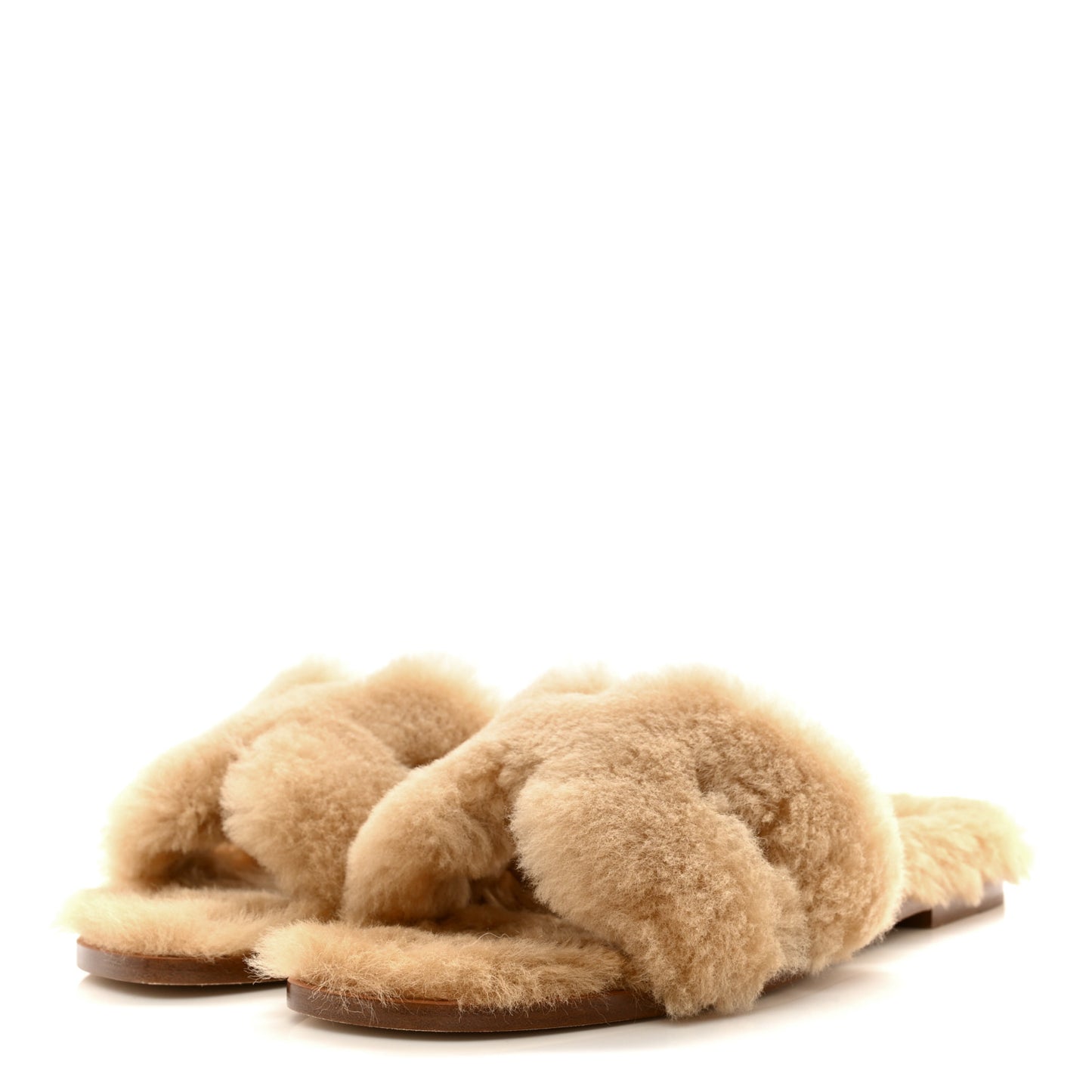 Woolskin Oran Sandals 38.5 Beige Argile