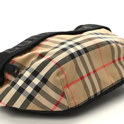Burberry Nylon Vintage Check Sonny Bum Bag Archive Beige Black 7 of 8