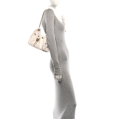 Chanel Caviar Quilted Mini Chanel 25 Handbag White 2 of 11