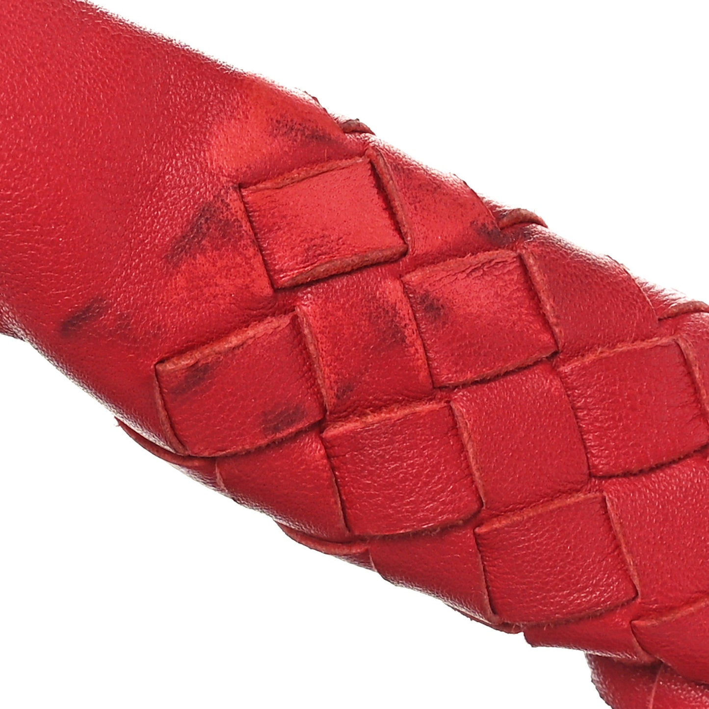 Nappa Intrecciato Medium Veneta Hobo Red