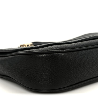 Gucci Pebbled Calfskin Medium Soho Flap Crossbody Black 10 of 11