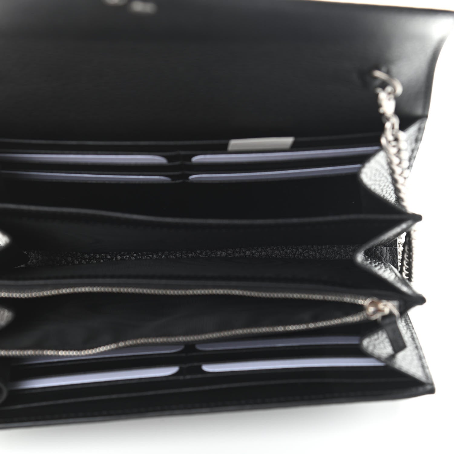 Gucci Calfskin Mini Dionysus Chain Wallet Black 4 of 10