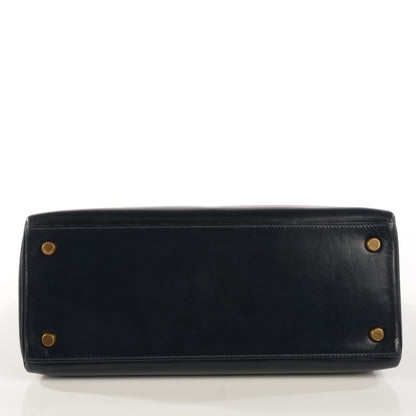 Hermes Box Kelly Retourne 28 Indigo 7 of 17