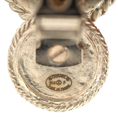Chanel Medallion Coco Hair Clip Barrette Gold 4 of 5