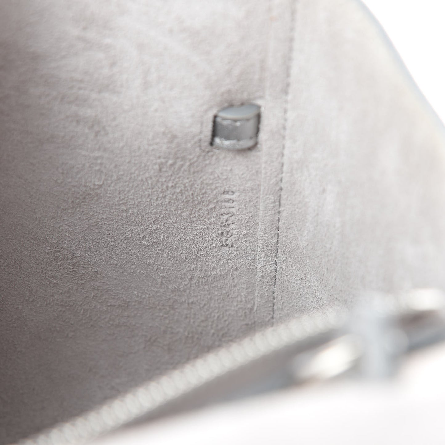 Laminated Calfskin Nano Belt Bag Silver