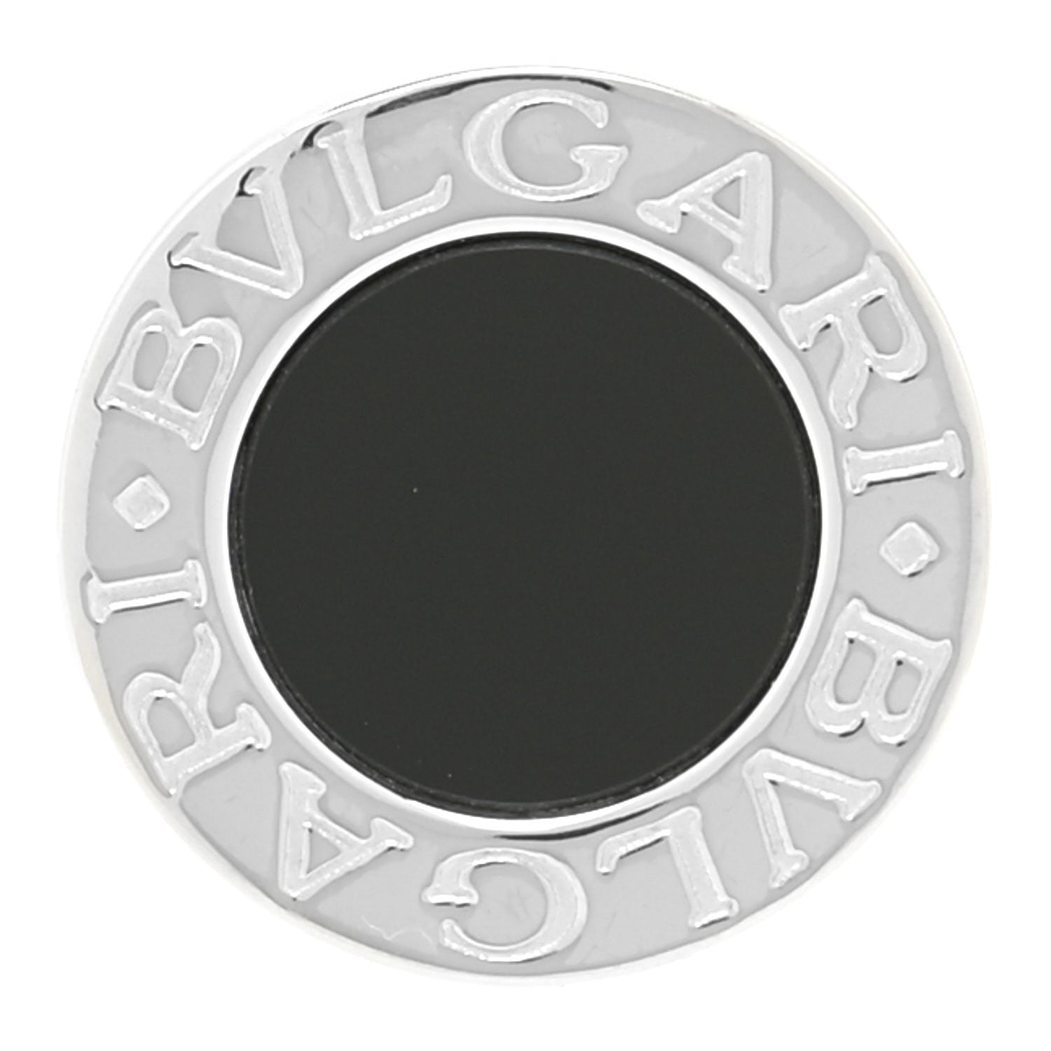 Bulgari 18K White Gold Black Onyx BVLGARI BVLGARI Single Stud Earring 1 of 5