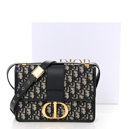Christian Dior Oblique 30 Montaigne Flap Bag Blue 19 of 19