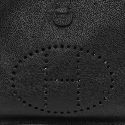 Hermes Taurillon Clemence Evelyne III GM Black 8 of 10