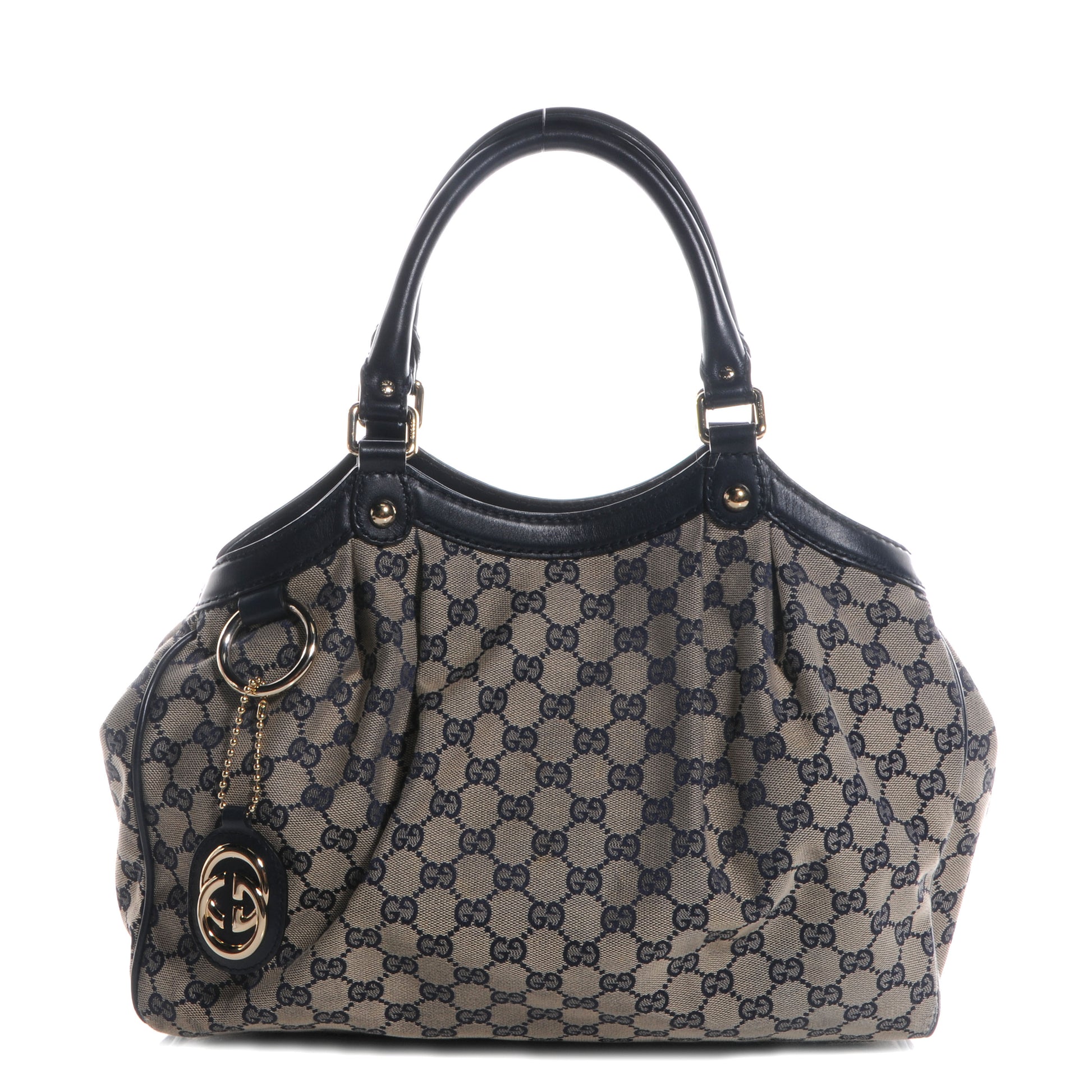 Gucci Monogram Medium Sukey Tote Navy 1 of 8