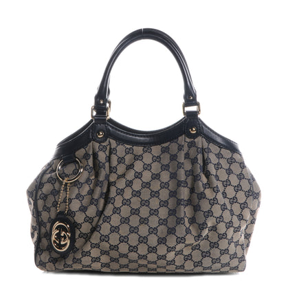 Gucci Monogram Medium Sukey Tote Navy 1 of 8
