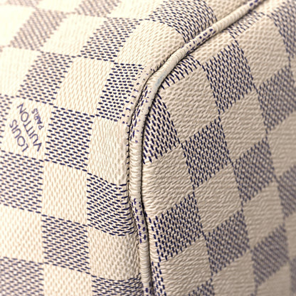 Louis Vuitton Damier Azur Neo Neverfull MM Rose Ballerine 13 of 18