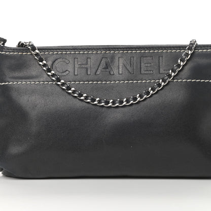 Chanel Lambskin Lax Pochette Black 7 of 11
