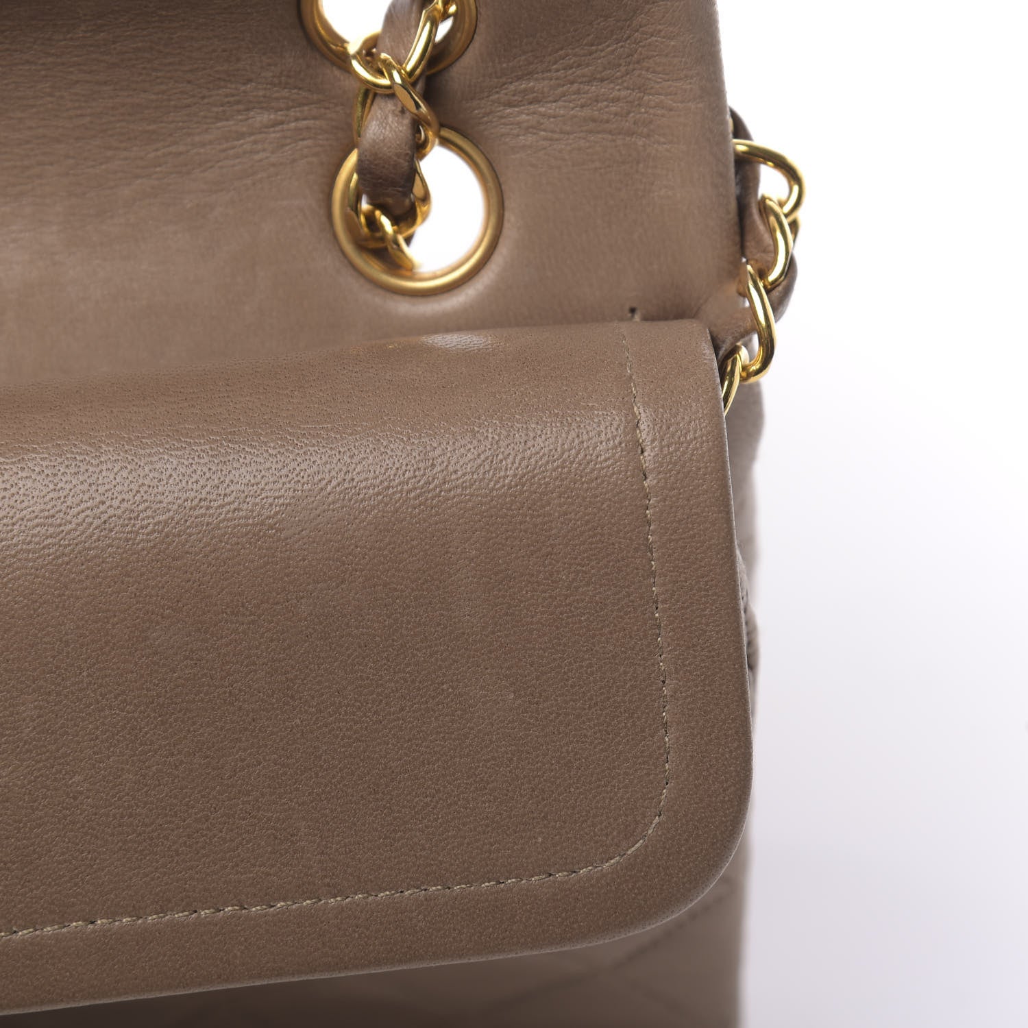 Chanel Lambskin Quilted Small Double Flap Beige 22 of 25