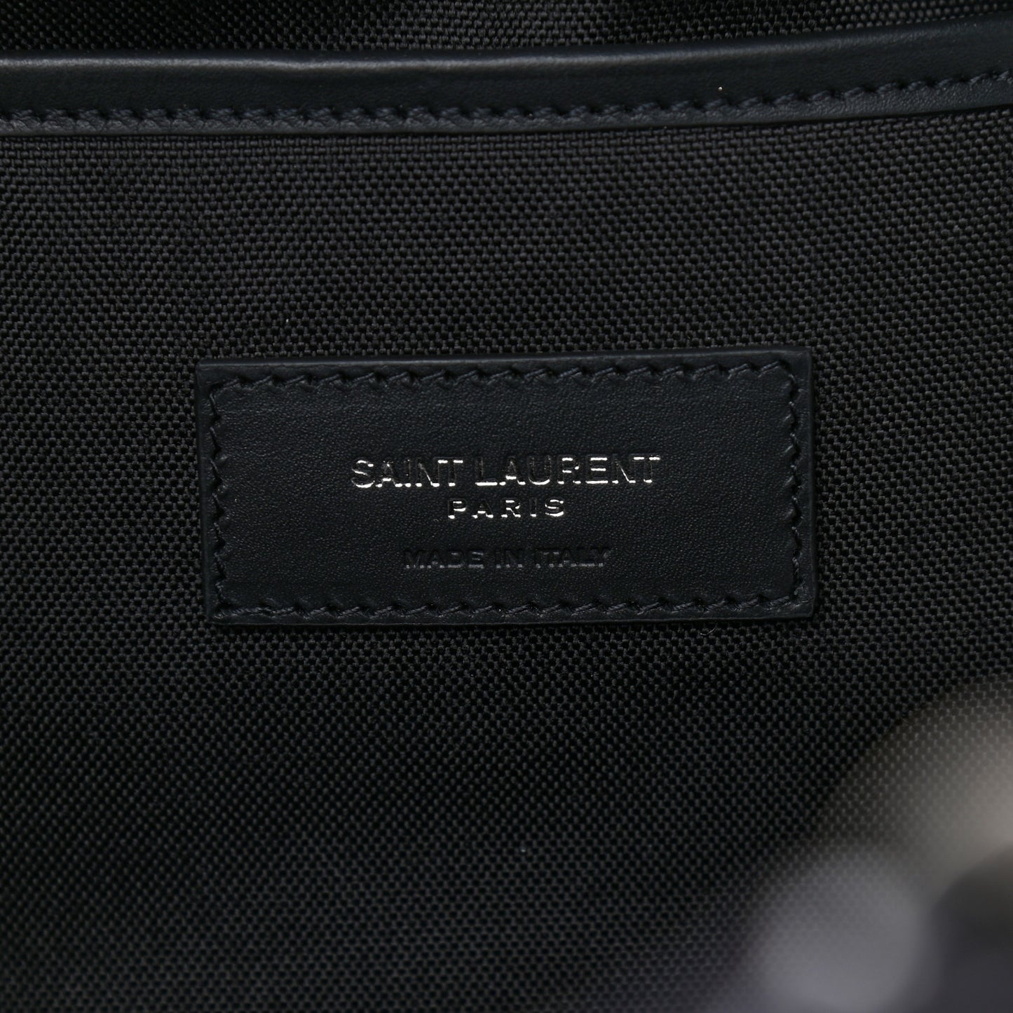 Canvas Palm Tree Print City Backpack Black White