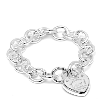 Tiffany Sterling Silver Return to Tiffany Love Lock Bracelet 1 of 5