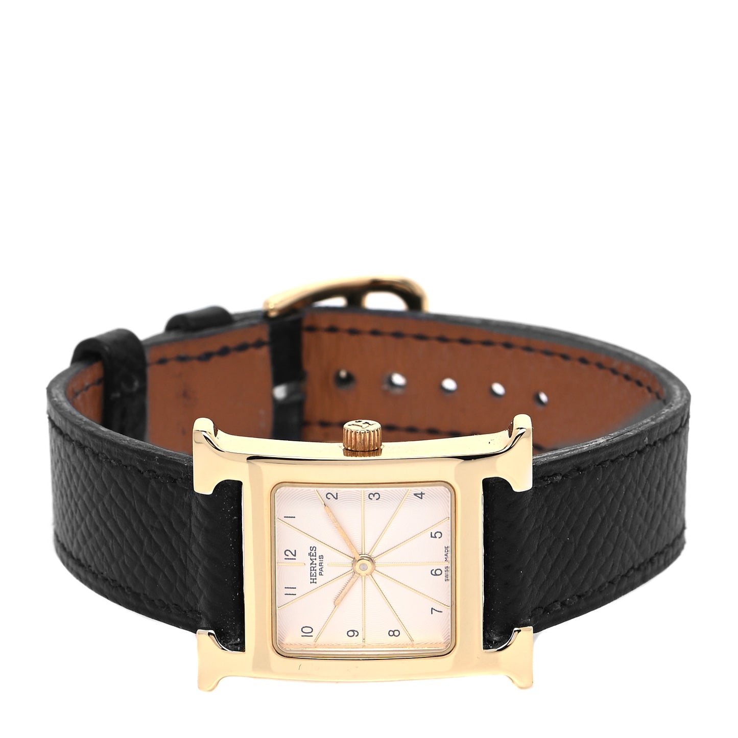 Stainless Steel Courchevel 21mm Heure H Hour Quartz Watch Noir