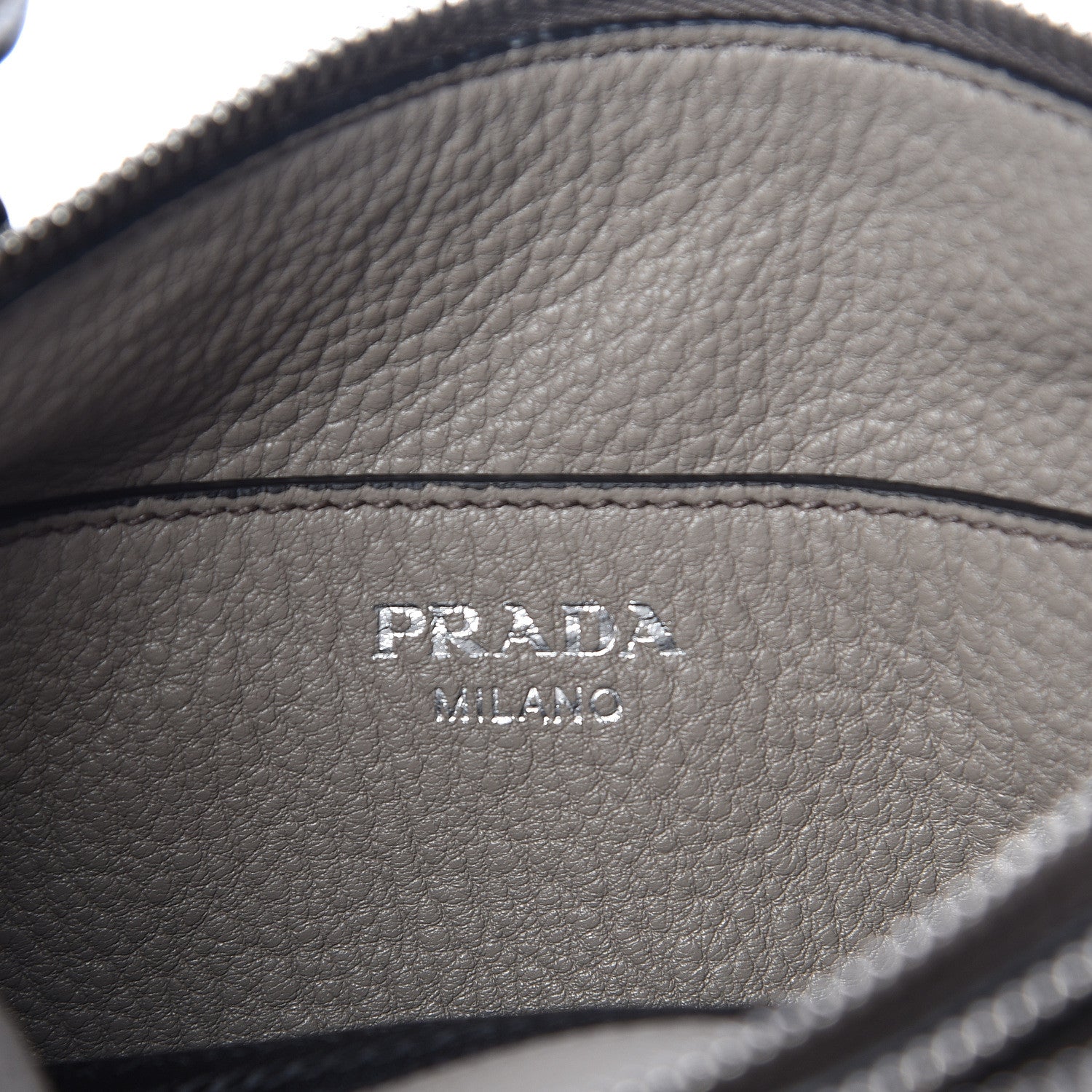 Prada Vitello Phenix Double Zip Crossbody Bag Argilla 7 of 12