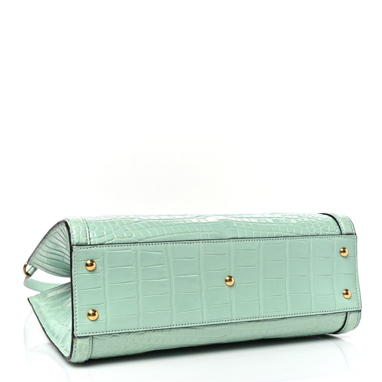 Gucci Alligator Small Diana Tote Bag Green 4 of 12