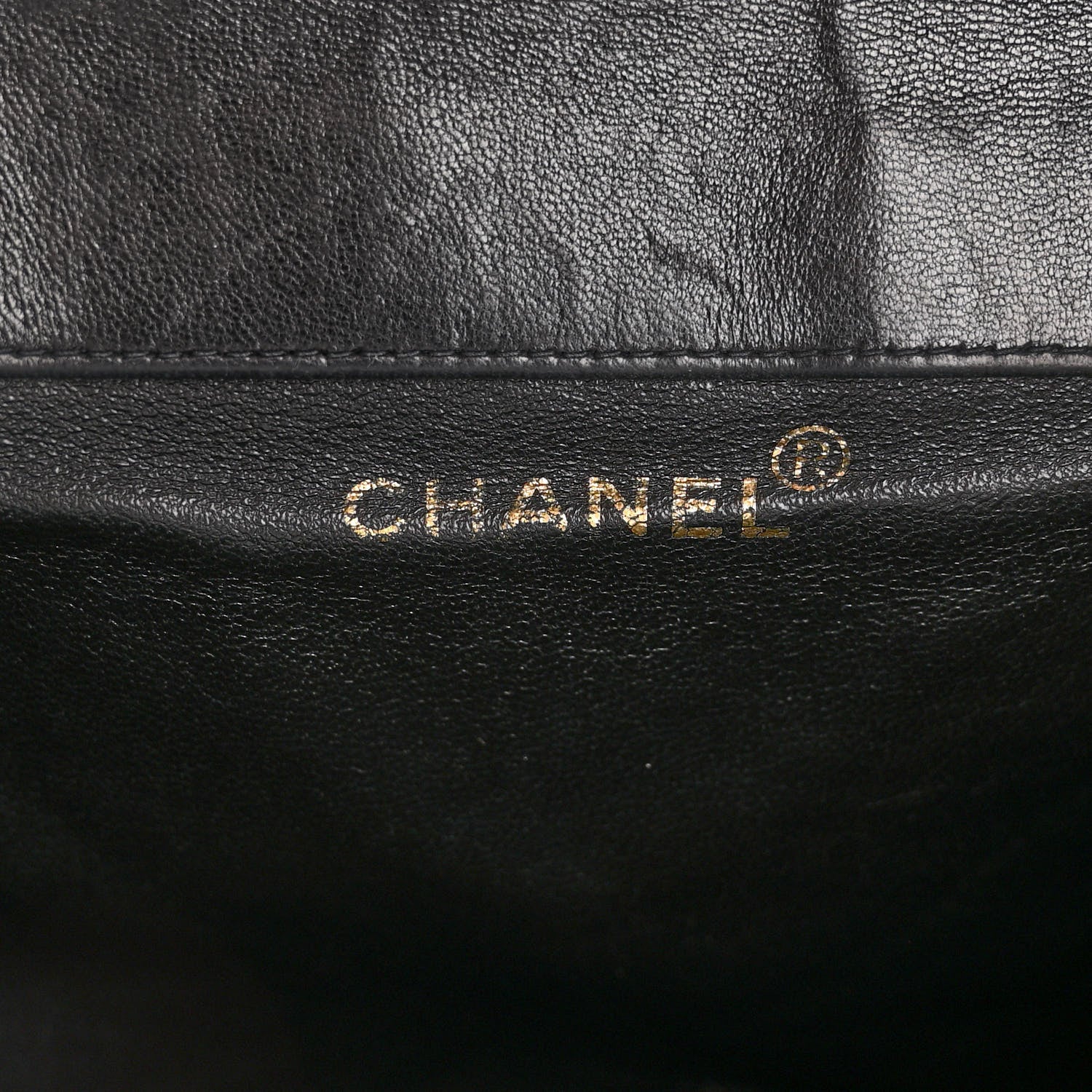 Chanel Lambskin Quilted Drawstring Backpack Black 6 of 9