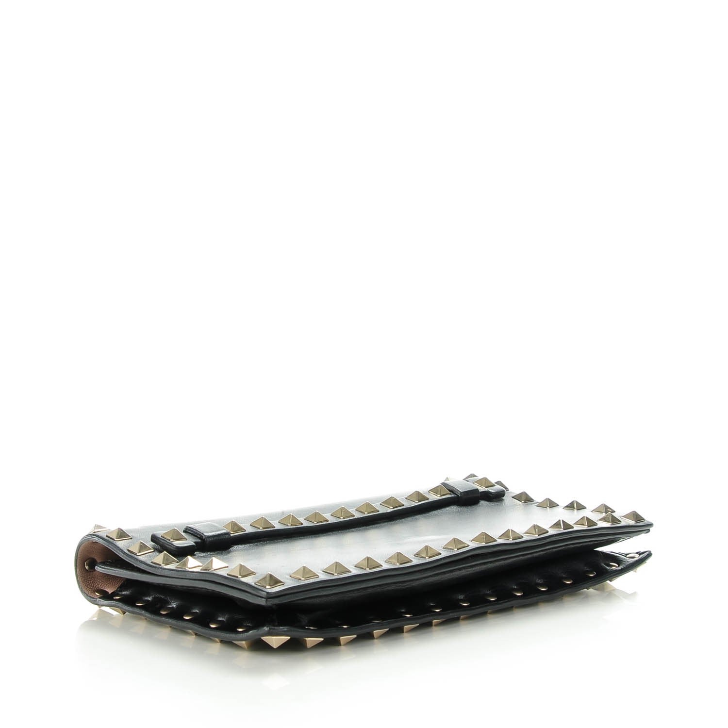 Valentino Garavani Nappa Small Rockstud Wristlet Clutch Black 4 of 7