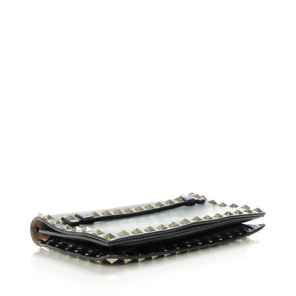 Valentino Garavani Nappa Small Rockstud Wristlet Clutch Black 4 of 7