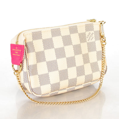 Louis Vuitton Damier Azur 2015 Christmas Animation Mini Pochette Accessories 3 of 7