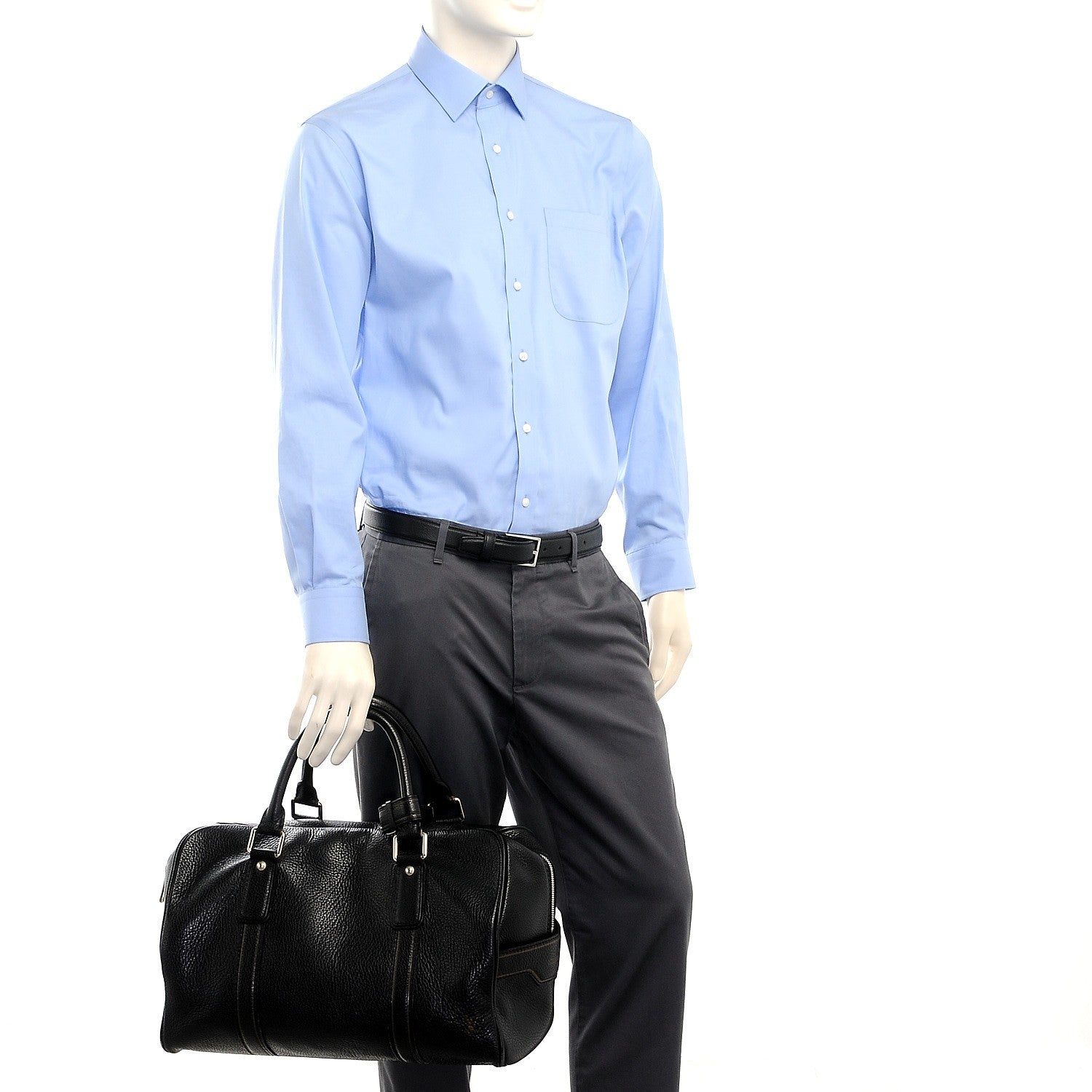 Louis Vuitton Tobago Calfskin Carryall Black 2 of 7