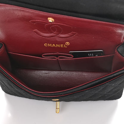 Chanel Jersey Quilted Small Double Flap Black 5 of 9
