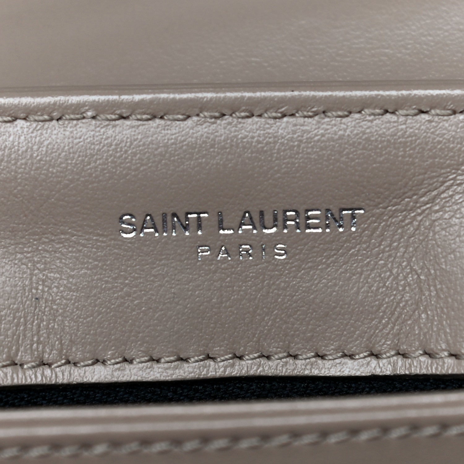 Saint Laurent Calfskin Y Quilted Monogram Toy Loulou Crossbody Bag Latte 6 of 12