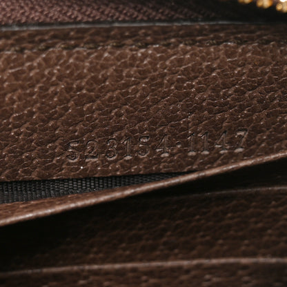 Gucci GG Supreme Monogram Web Ophidia Zip Around Wallet Brown 6 of 7