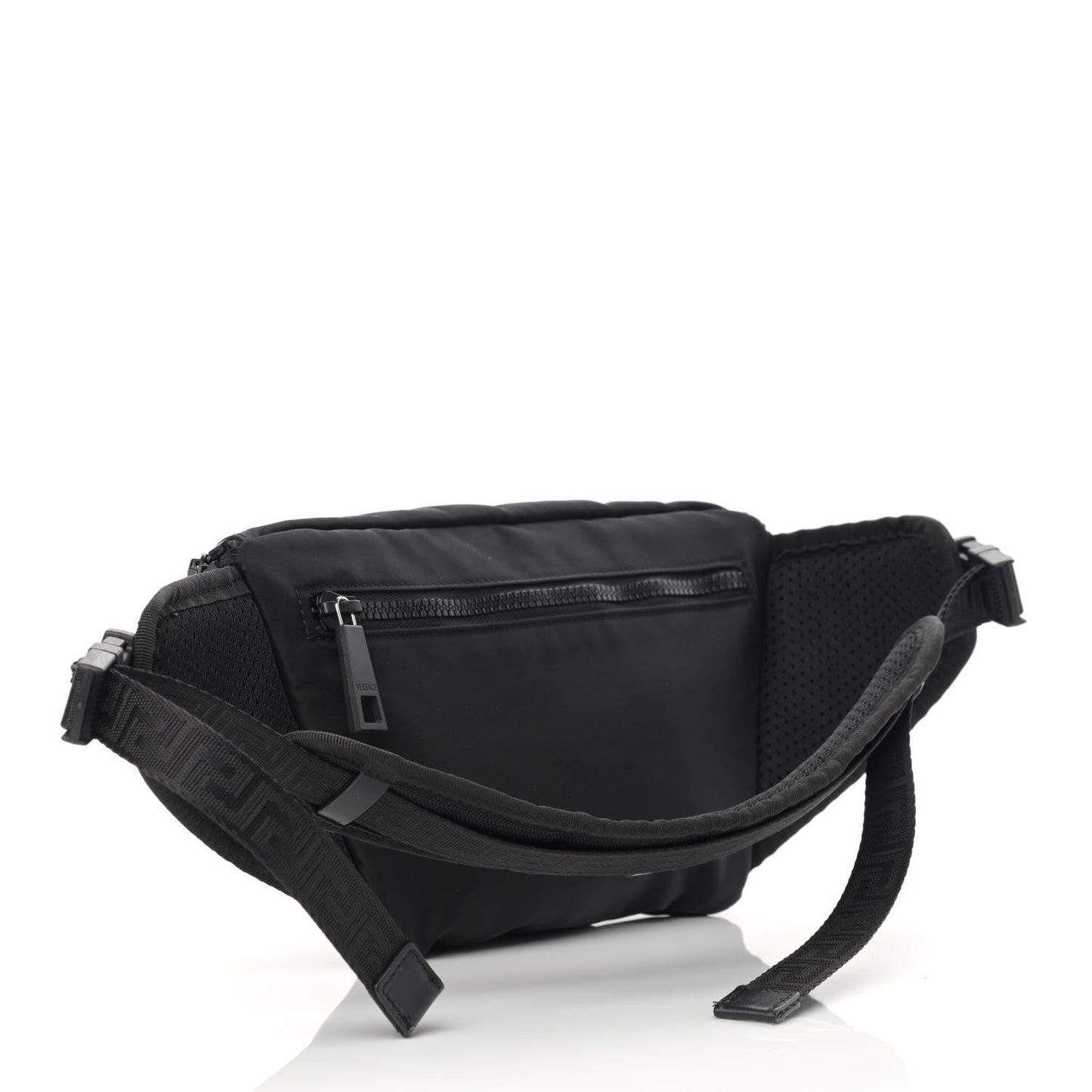 Nylon Palazzo Medusa Belt Bag Black