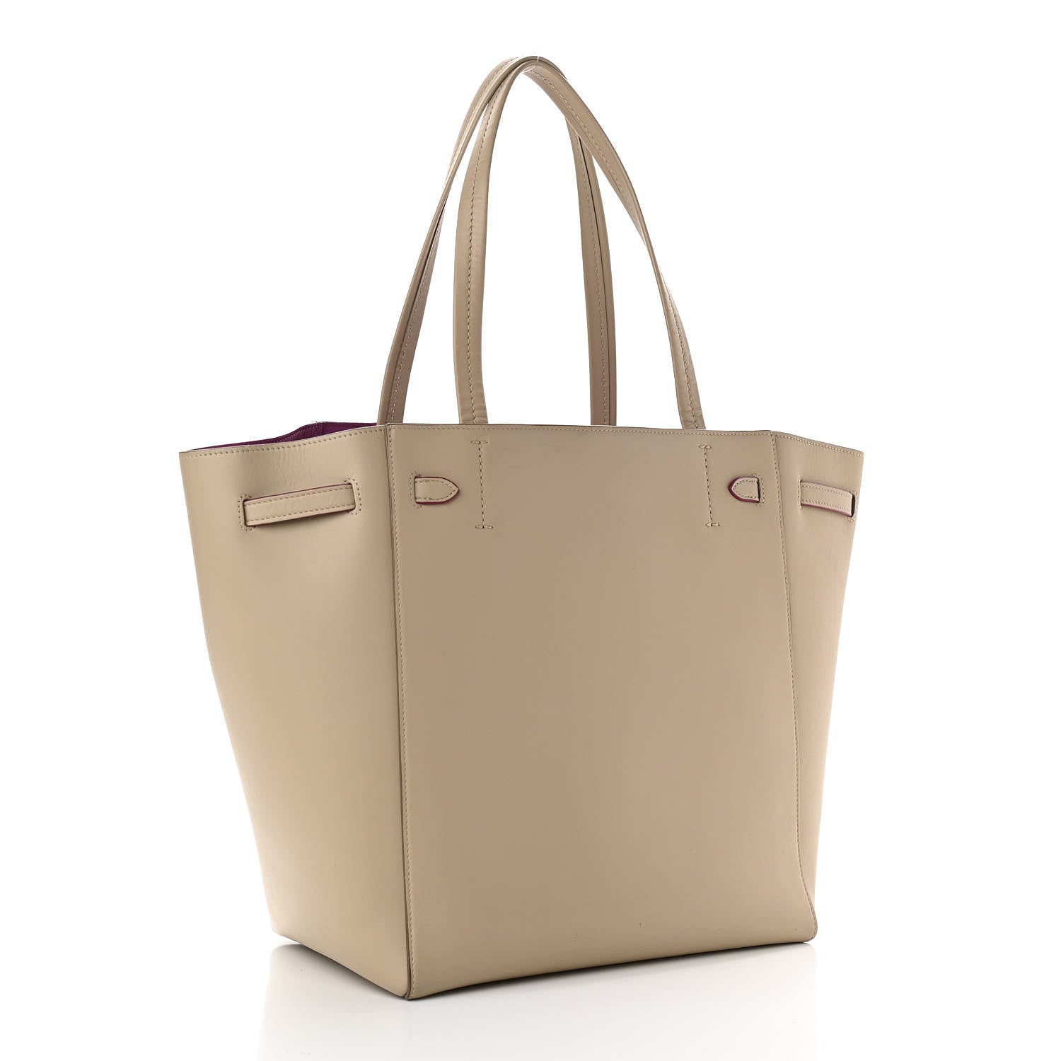 Celine Smooth Calfskin Small Belt Cabas Phantom Beige 2 of 9