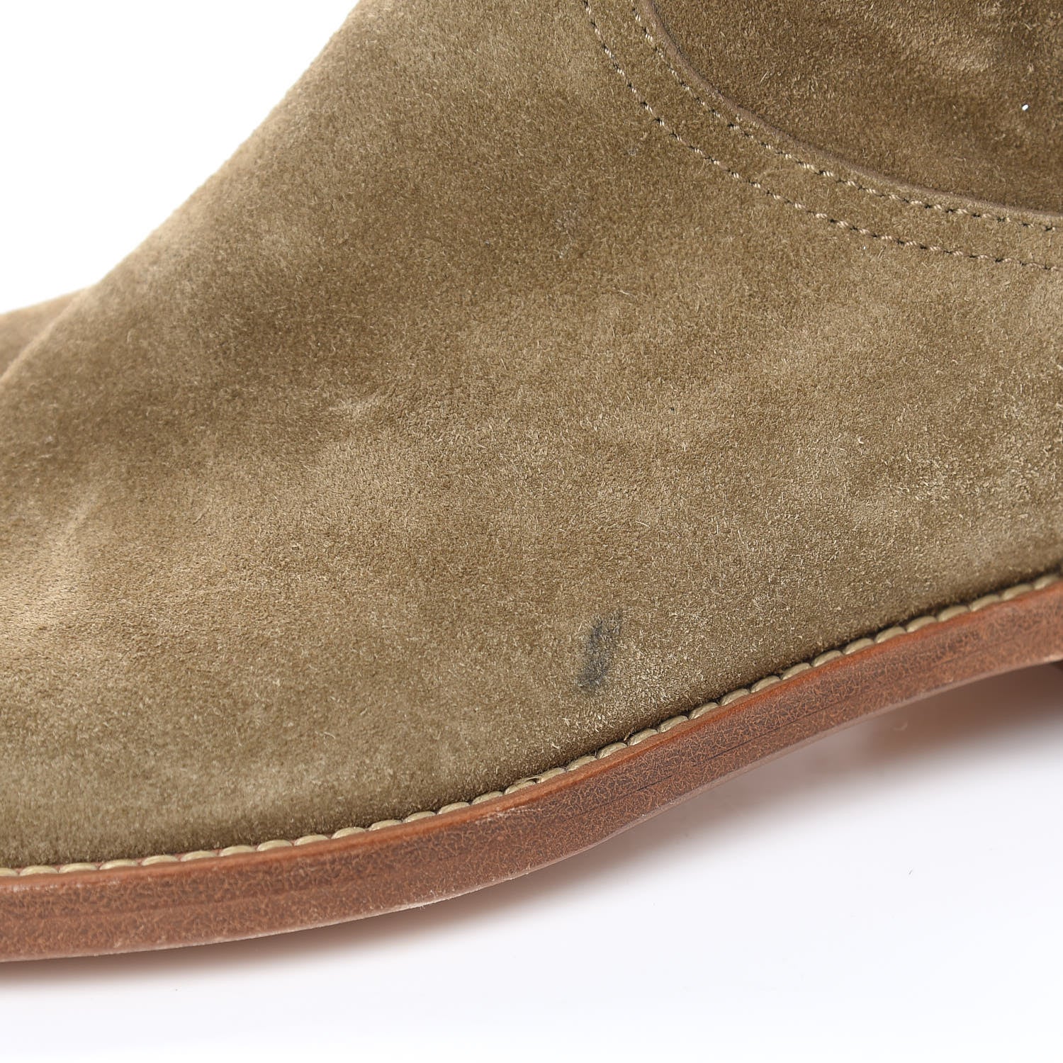 Louis Vuitton Suede Safari Boots 36 Green 9 of 11