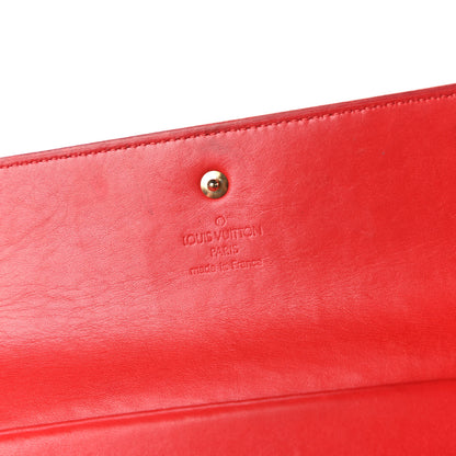 Louis Vuitton Vernis Porte Tresor International Wallet Rouge 8 of 14